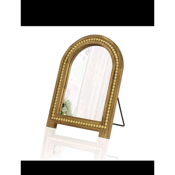Farmhouse Vintage Arch Mirror – 8.66x11.8 Makeup Vanity Mirror, Ant - Picture 1 of 8